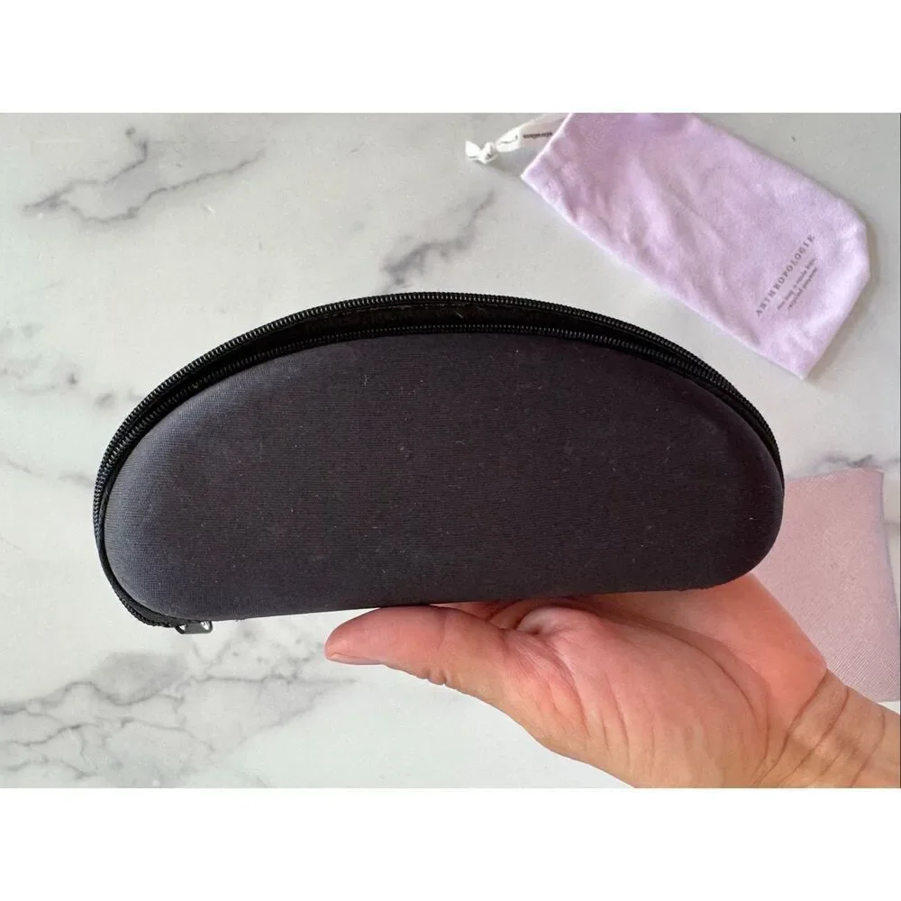 Bundle of 3 eyeglasses cases microfiber magnetic closure pink case Anthropologie